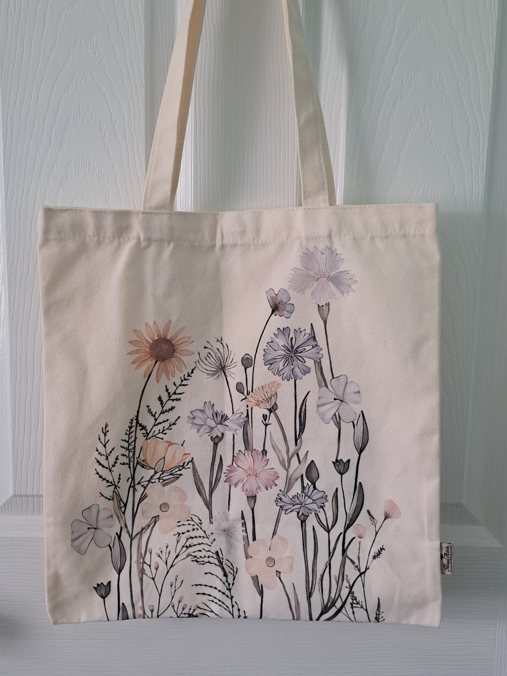 Canvas Floral Tote Bag
